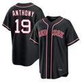 Boston Red Sox #19 Roman Anthony Player Black CLOTHIN Out Home Game Stitched Jerseys