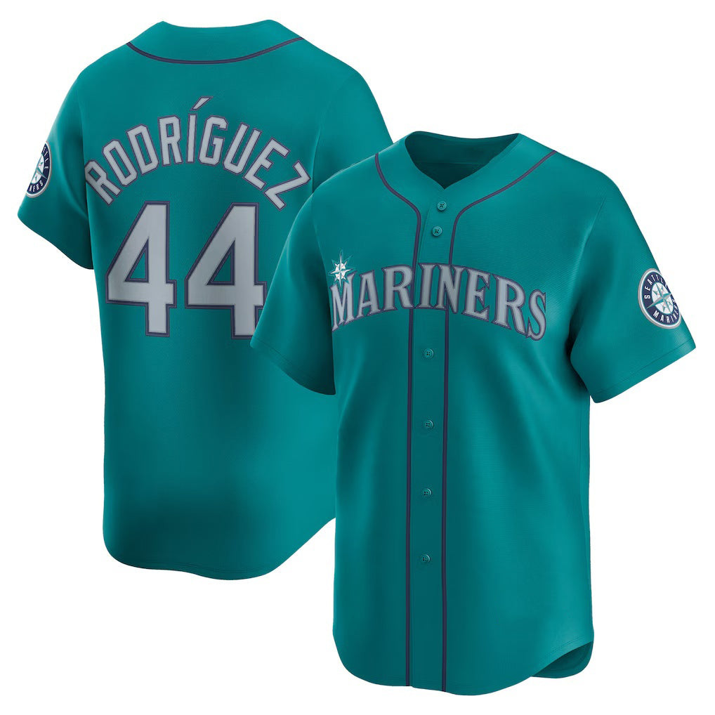 Seattle Mariners #44 Julio Rodr¨ªguez Teal CLOTHIN Alternate Limited Player Jersey