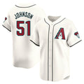 Arizona Diamondbacks #51 Randy Johnson Player Cream CLOTHIN Limited Home Game Stitched Jerseys