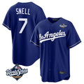 Los Angeles Dodgers #7 Blake Snell Player Royal CLOTHIN Game World Series Stitched Jerseys