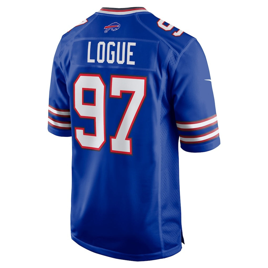 B.Bills #97 Zion Logue Royal CLOTHIN Team Game Jersey