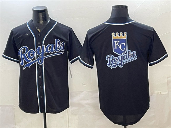 Kansas City Royals Team Big Logo 2026 Fashion Replica Black CLOTHIN Out Stitched Jerseys 2
