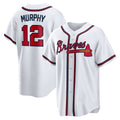 Atlanta Braves #12 Sean Murphy White CLOTHIN Replica Player Jersey