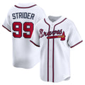 Atlanta Braves #99 Spencer Strider White CLOTHIN Home Limited Player Jersey