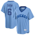 Chicago Cubs #6 Matt Shaw Player Blue CLOTHIN T-shirt Cooperstown Collection Limited Stitched Jerseys