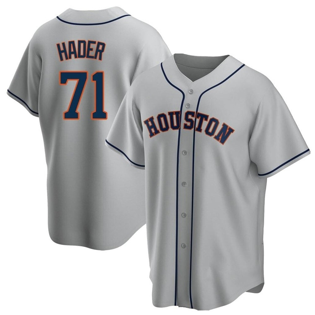 Houston Astros #71 Josh Hader Player Gray CLOTHIN Home Game Stitched Jerseys
