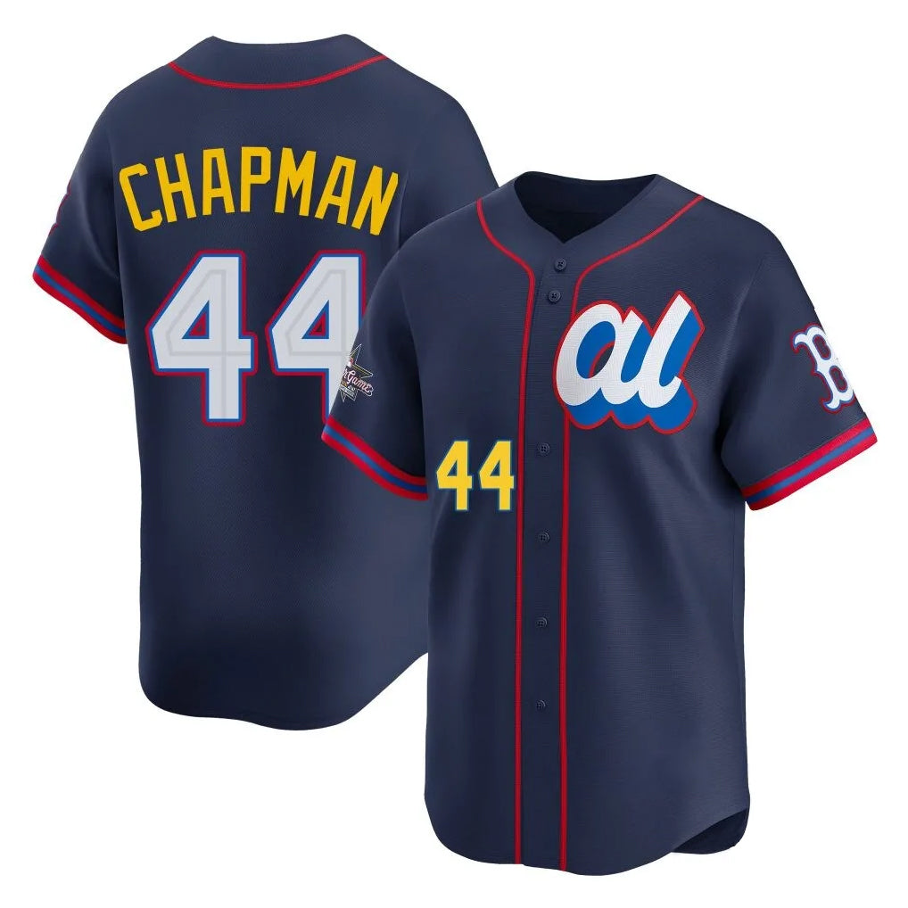 Boston Red Sox #44 Aroldis Chapman Player Navy CLOTHIN American League All-Star Edition Game Stitched Jerseys