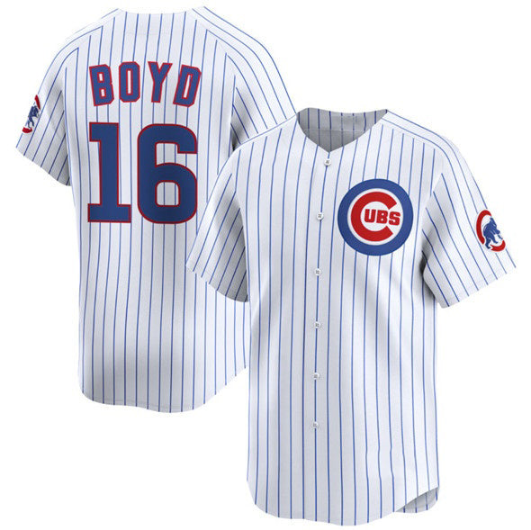 Chicago Cubs #16 Matthew Boyd White CLOTHIN Home Limited Stitched Jersey