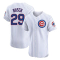 Chicago Cubs #29 Michael Busch Player White CLOTHIN Limited Elite Home Game Stitched Jerseys