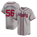 Atlanta Braves #56 Spencer Schwellenbach Player Gray CLOTHIN Limited Home Game Stitched Jerseys