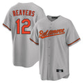 Baltimore Orioles #12 Dylan Beavers Player Gray CLOTHIN Home Game Stitched Jerseys