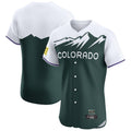 Colorado Rockies Blank Player Green CLOTHIN City Connect Limited Elite Home Stitched Jerseys