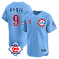 Chicago Cubs #9 Miguel Amaya Player Light Blue CLOTHIN 150th Anniversary Limited Home Stitched Jerseys