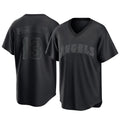Los Angeles Angels #13 Drew Pomeranz Player Black CLOTHIN Pitch Fashion T-shirt Stitched Jerseys