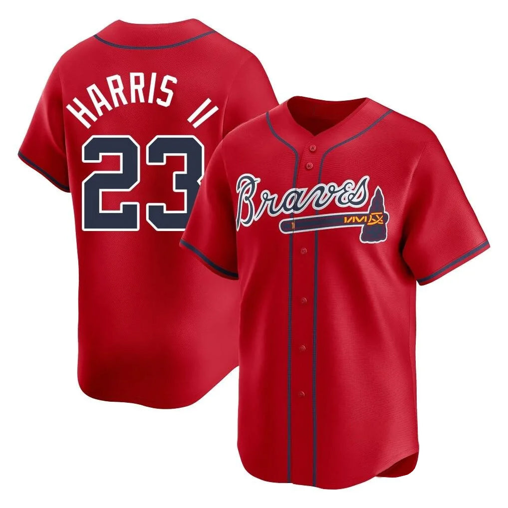 Atlanta Braves #23 Michael Harris II Player Red CLOTHIN Limited Home Game Stitched Jerseys