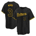 Baltimore Orioles #3 Taylor Ward Player Black CLOTHIN Snake Skin City Home Game Stitched Jerseys