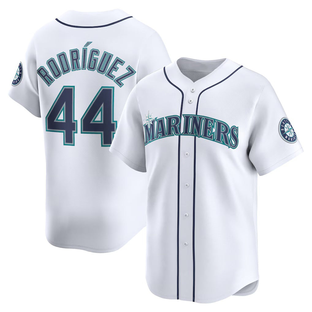 Seattle Mariners #44 Julio Rodr¨ªguez White CLOTHIN Home Limited Player Jersey