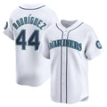 Seattle Mariners #44 Julio Rodr¨ªguez White CLOTHIN Home Limited Player Jersey