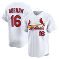 St. Louis Cardinals #16 Nolan Gorman White CLOTHIN Home Limited Player Jersey