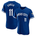 Kansas City Royals #11 Maikel Garcia Player Royal CLOTHIN City Connect Limited Elite Home Game Stitched Jerseys