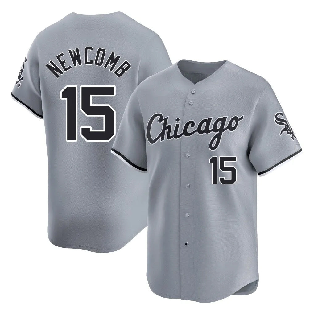 Chicago White Sox #15 Sean Newcomb Player Gray CLOTHIN Road Limited Home Stitched Jerseys