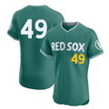 Boston Red Sox #49 Tim Wakefield Player Green CLOTHIN City Connect Limited Elite Home Game Stitched Jerseys1