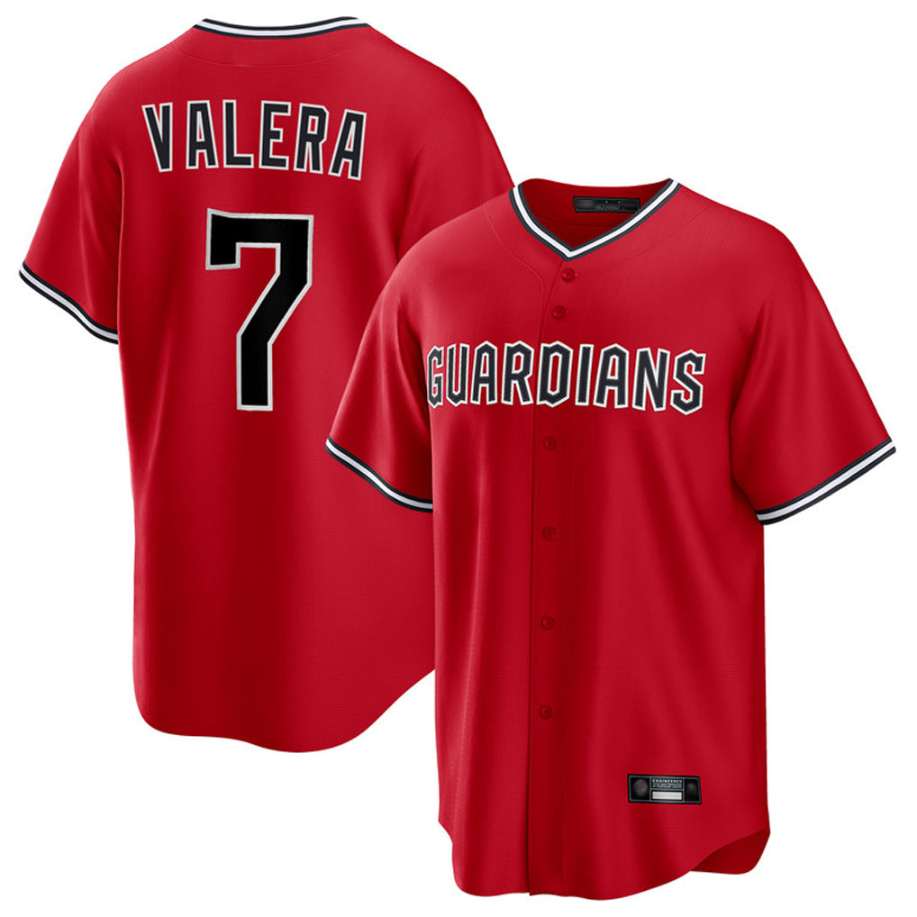 Cleveland Guardians #7 George Valera Player Red CLOTHIN Home Game Stitched Jerseys