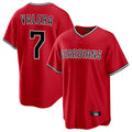 Cleveland Guardians #7 George Valera Player Red CLOTHIN Home Game Stitched Jerseys