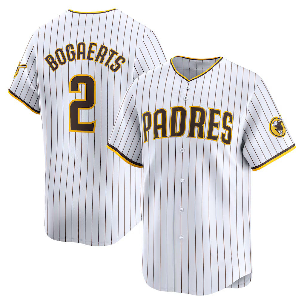 San Diego Padres #2 Xander Bogaerts White CLOTHIN Home Limited Player Jersey