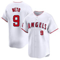 Los Angeles Angels #9 Zach Neto Player White CLOTHIN Limited Home Stitched Jerseys