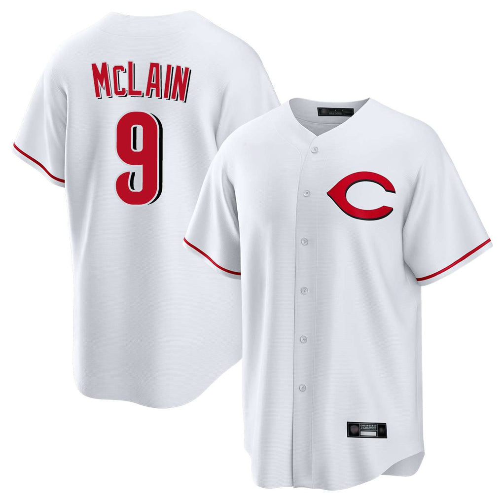 Cincinnati Reds #9 Matt McLain Player White CLOTHIN Home Game Stitched Jerseys