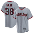 Cleveland Guardians #38 Steven Kwan Player Gray CLOTHIN Home Game Stitched Jerseys