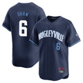 Chicago Cubs #6 Matt Shaw Player Navy CLOTHIN City Connect Limited Home Stitched Jerseys