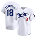 Los Angeles Dodgers #18 Yoshinobu Yamamoto Player White CLOTHIN Limited Home Stitched Jerseys