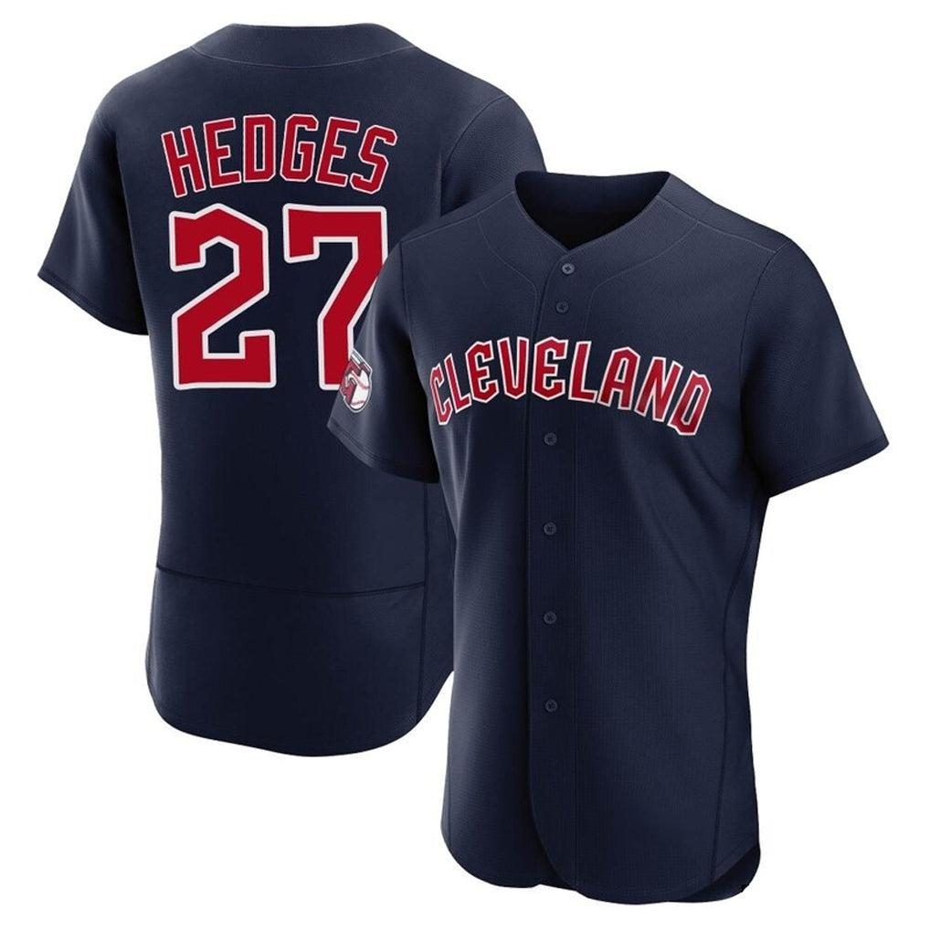 Cleveland Guardians #27 Austin Hedges Player Navy CLOTHIN Limited Elite Home Stitched Jerseys