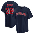 Cleveland Guardians #38 Steven Kwan Player Navy CLOTHIN Game Home Stitched Jerseys