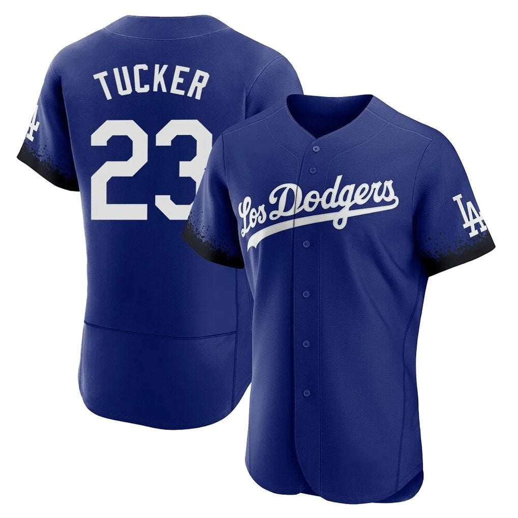 Los Angeles Dodgers #23 Kyle Tucker Player Royal CLOTHIN City Connect Elite Home Stitched Jerseys