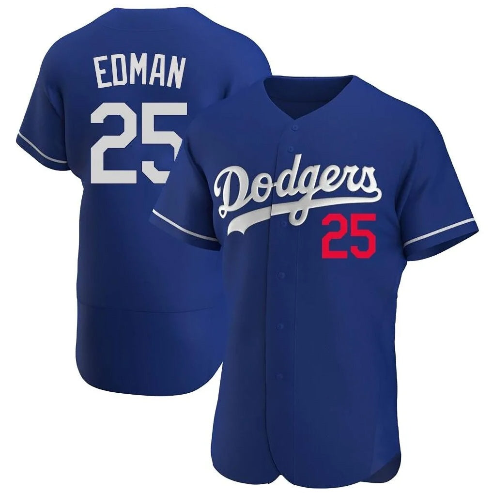 Los Angeles Dodgers #25 Tommy Edman Player Royal CLOTHIN Limited Elite Home Stitched Jerseys