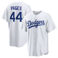Los Angeles Dodgers #44 Andy Pages White CLOTHIN Home Replica Jersey