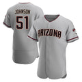 Arizona Diamondbacks #51 Randy Johnson Player Gray CLOTHIN Road Limited Elite Home Game Stitched Jerseys