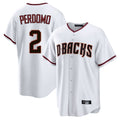 Arizona Diamondbacks #2 Geraldo Perdomo Player White CLOTHIN Home Game Stitched Jerseys