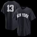New York Yankees #13 Jazz Chisholm Jr. Navy CLOTHIN Alternate Replica Jersey