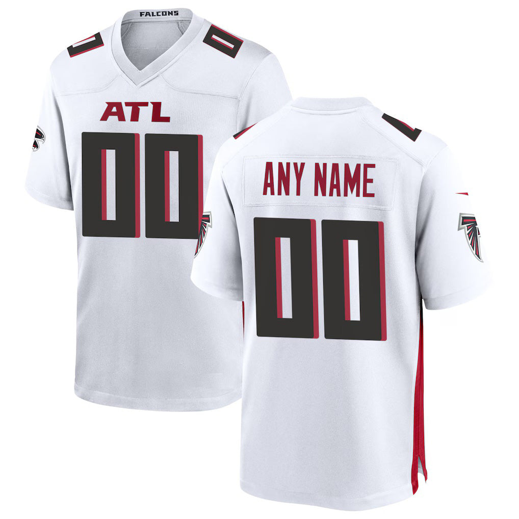 Custom A.Falcons White CLOTHIN Game Jersey