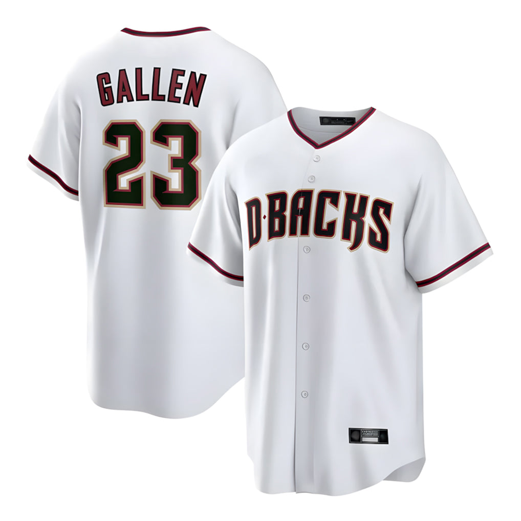 Arizona Diamondbacks #23 Zac Gallen Player White CLOTHIN Home Game Stitched Jerseys