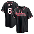 Cleveland Guardians #6 David Fry Player Black CLOTHIN Fashion Out Home Game Stitched Jerseys