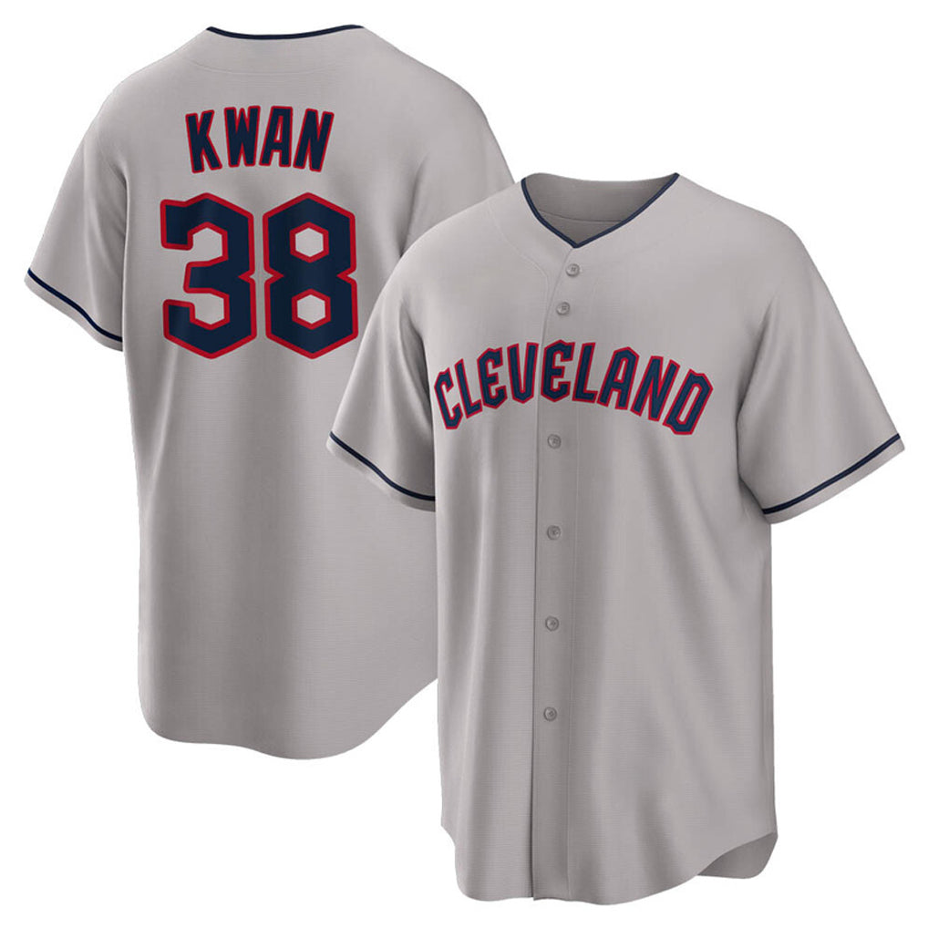 Cleveland Guardians #38 Steven Kwan Player Gray CLOTHIN Game Home Stitched Jerseys