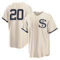 Chicago White Sox #20 Miguel Vargas Player Cream CLOTHIN Field of Dreams Home Game Stitched Jerseys