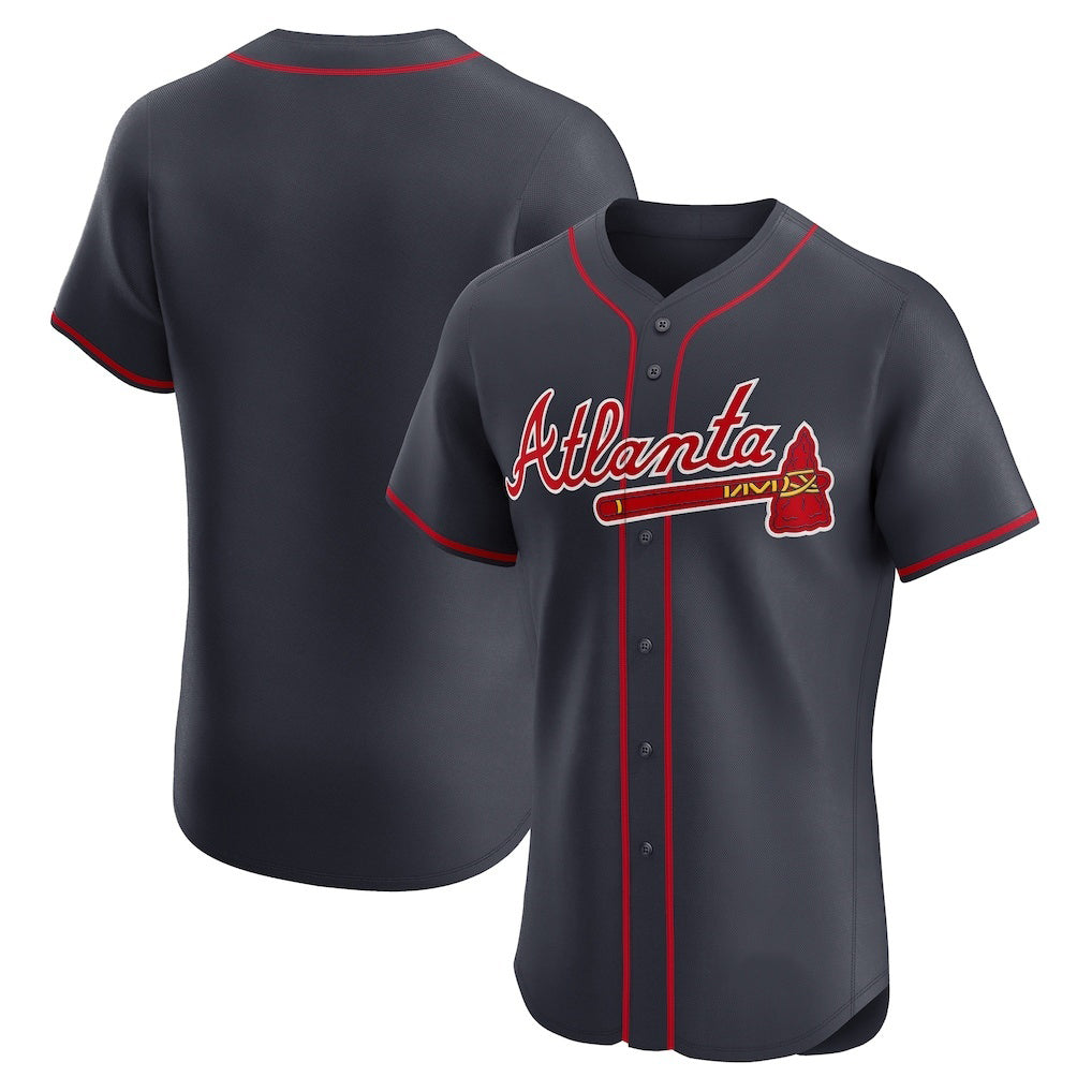 Atlanta Braves Navy CLOTHIN Alternate Elite Jersey
