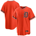 Detroit Tigers Blank Player Orange CLOTHIN Home Game Stitched Jerseys