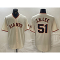 San Francisco Giants #51 Jung Hoo Lee Cream CLOTHIN 2024 Home Limited Stitched Jersey